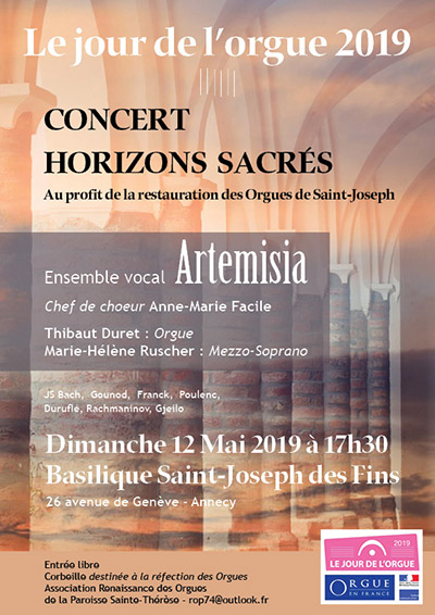 Concert Horizons Sacrés, Annecy mai 2019