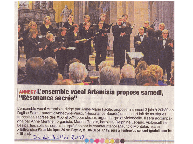 Concert Résonnance Sacrée, mai 2017